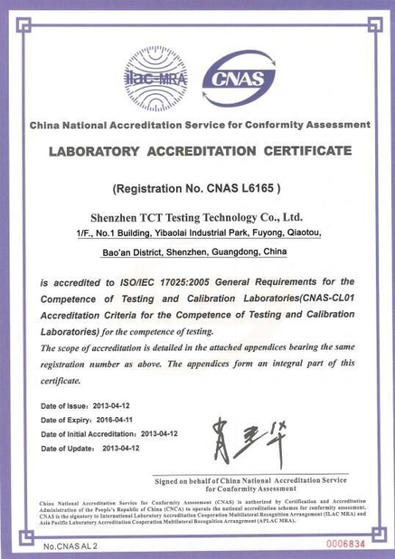Porcellana Freego High-Tech Corporation Limited Co., Ltd. Certificazioni