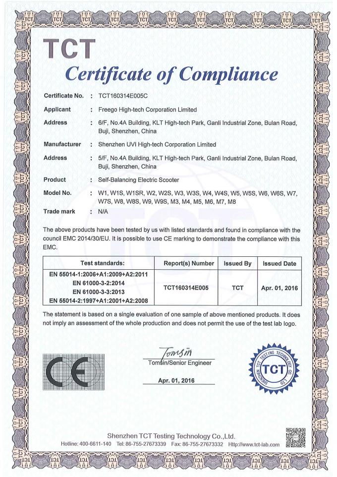 Freego High-Tech Corporation Limited Co., Ltd. Controllo di qualità